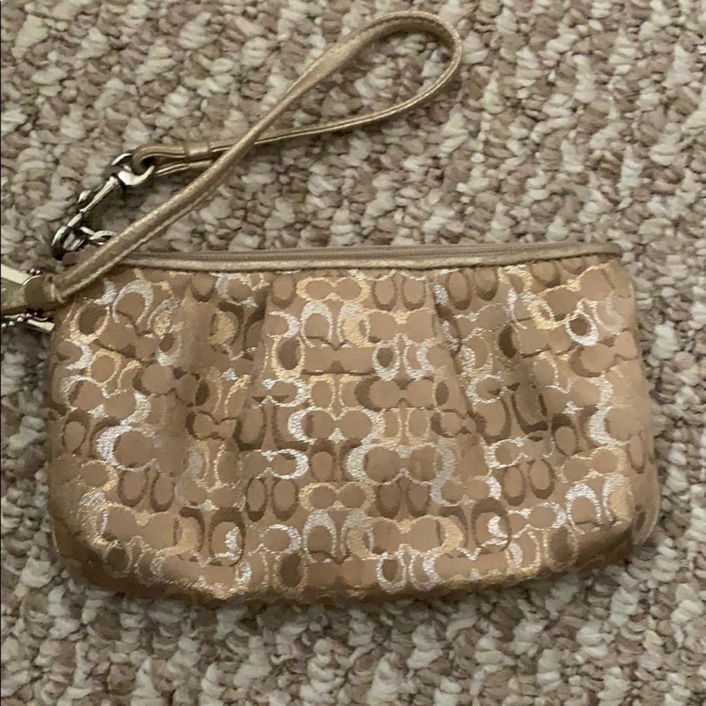 Y2K Coach signature wristlet